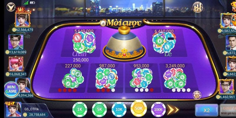 Điểm danh các cửa cược trong game xóc đĩa